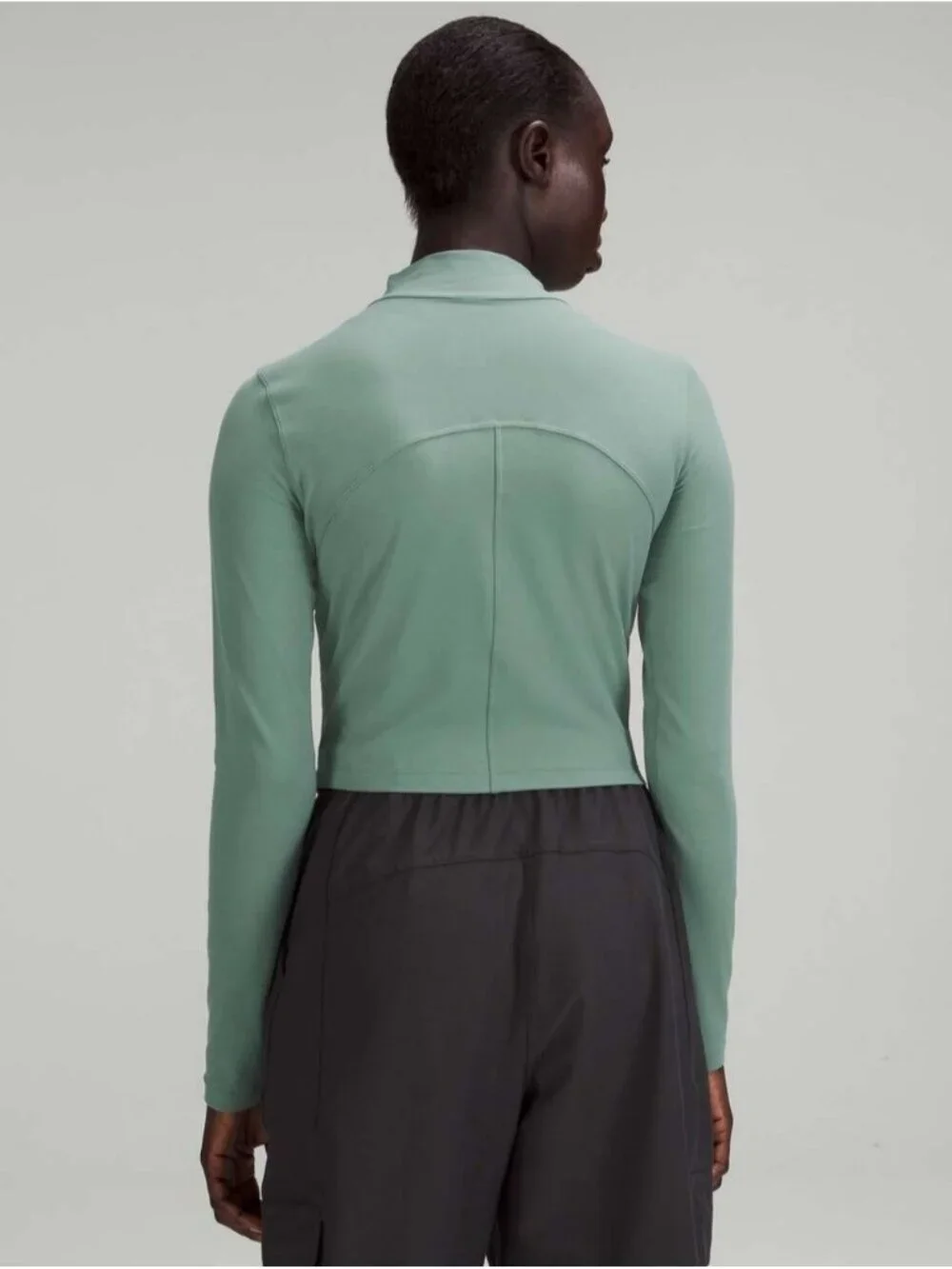 Lululemon All Aligned Mock Neck Long Sleeve Shirt Tidewater Teal